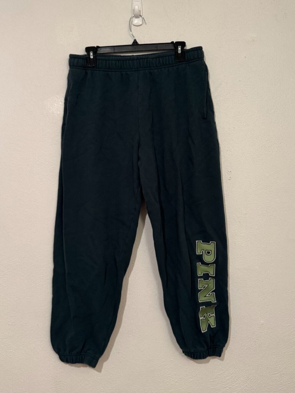 PINK Victoria's Secret Forest Green Jogger Sweatpants – Size L